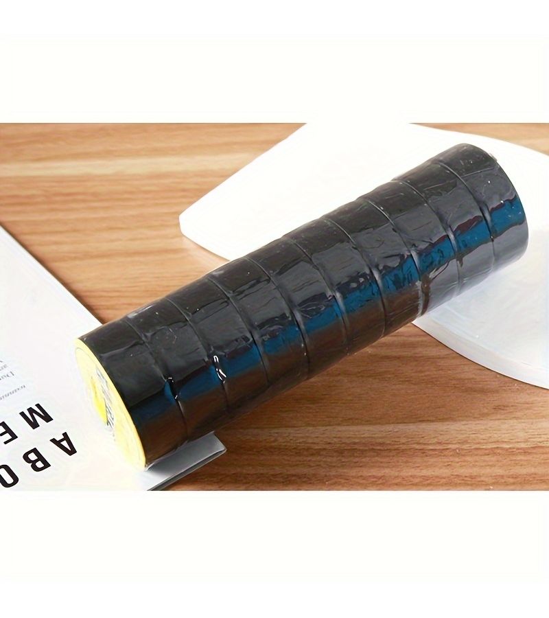 6 Rolls Electrical Tape High Temperature Black Insulating Strong Flexible For Cabling Automotive Machinery - Image 5