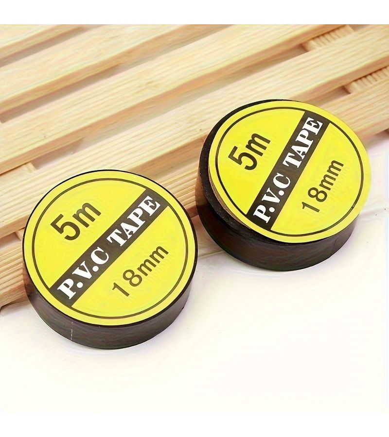 6 Rolls Electrical Tape High Temperature Black Insulating Strong Flexible For Cabling Automotive Machinery - Image 2