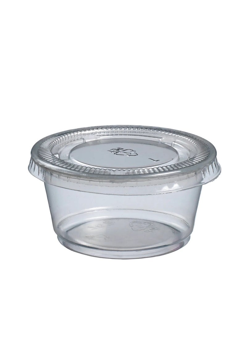 Portion Cup with Lid (65x32mm)  2oz– Case pack of 60