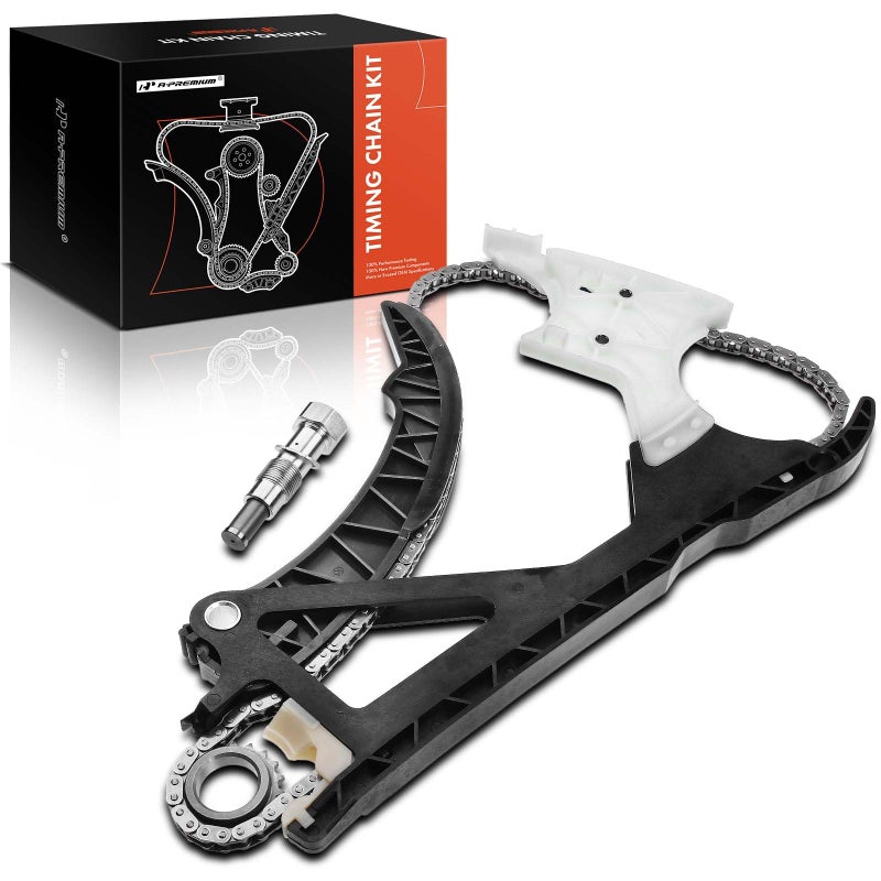 APremium Engine Timing Chain Kit fits DOHC 6Cyl 25L 30L Compatible with BMW X1 E84 X3 F25 X4 X5 Z4 M2 134567 Series E82 E88 E90 E91 E93 F10 130i 328i 330xi 435i 525i 640i