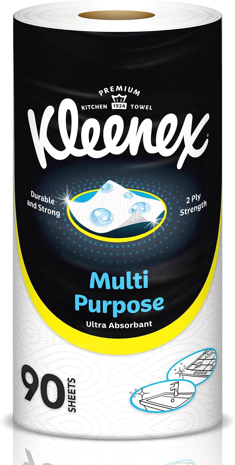 Kleenex Multi Purpose Kitchen Tissue Paper Towel, 2 PLY, 90 Sheets - Image 1