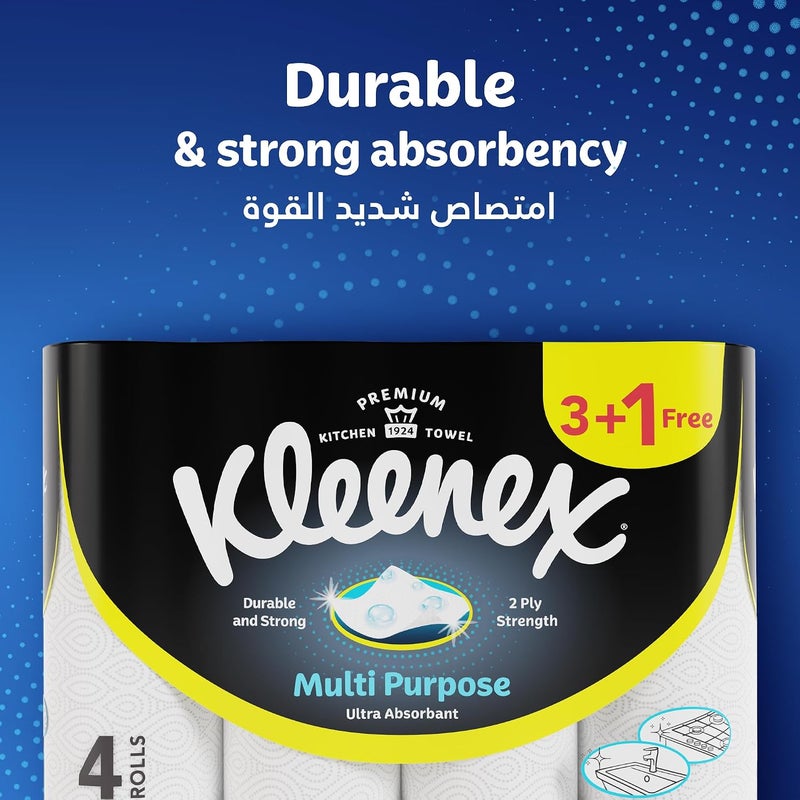 Kleenex Multi Purpose Kitchen Tissue Paper Towel, 2 PLY, 90 Sheets - Image 2