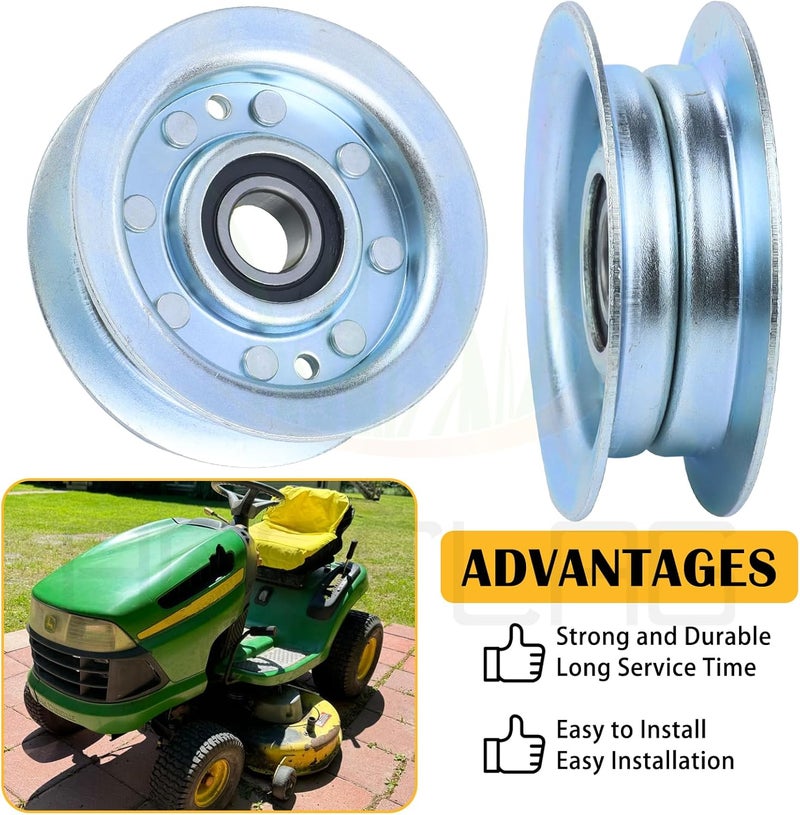 BOSFLAG GY22172 Idler Pulley Replaces John Deere GY22172 Idler Pulley John Deere GY20067 Idler Pulley John Deere flat Idler Pulley - GY22172 for John Deere D140 E160 L110 L120 L130 LA115 LA145 Tractor - Image 5