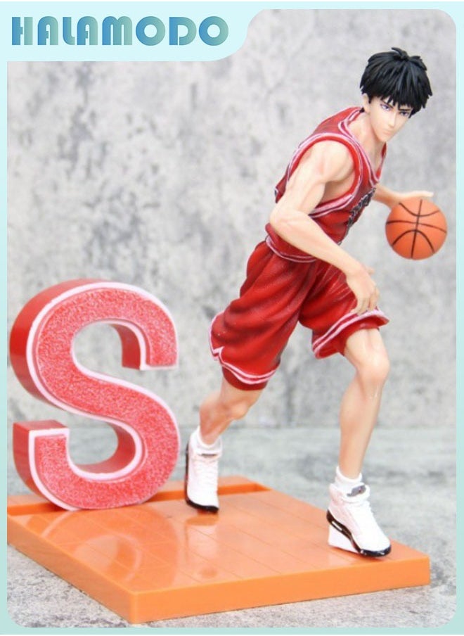HALAMODO Slam Dunk Zhenxiang Studio No.11 Kaede Rukawa Anime Figure: Ultra-Detailed Handmade Model with Lifelike Expression, Premium Peripheral Ornament and Perfect 27 cm Birthday Gift for Basketball Anime Enthusiasts  - Image 2