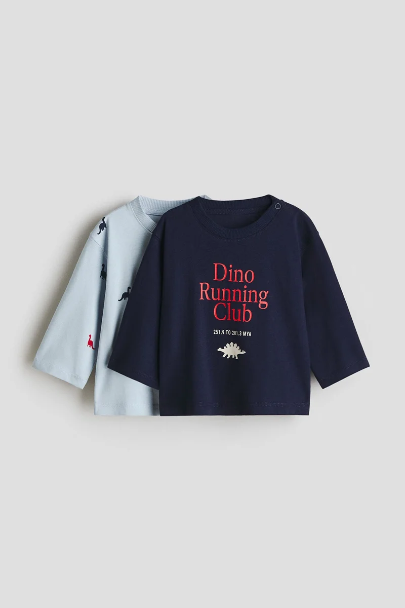 H&M 2-pack printed T-shirts