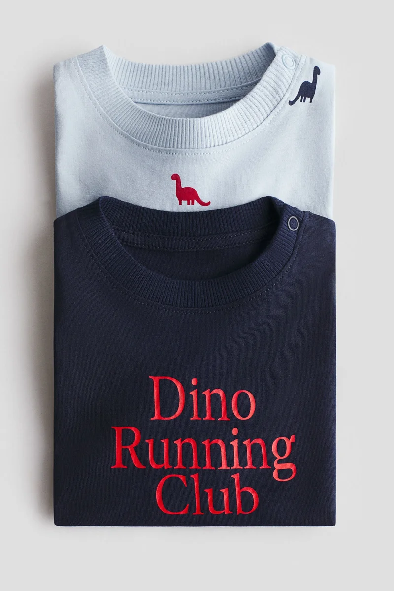 H&M 2-pack printed T-shirts