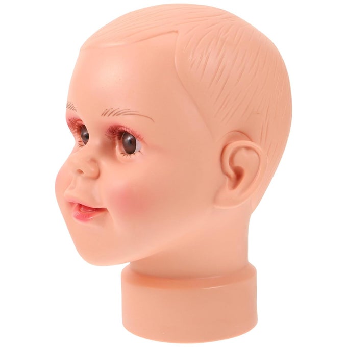 BABY MANNEQUIN HEAD, BABY BOY GIRL CHILDREN MANNEQUIN MANIKIN HEAD KID MANNEQUIN HEAD DISPLAY FOR HAIR WIGS SCARF HATS SUNGLASSES STAND