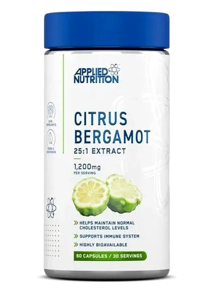appliednutrition Citrus Bergamot 25:1 Extract, 1200mg, 60 Capsules – Supports Heart Health, Cholesterol Balance & Antioxidant Protection - Image 1