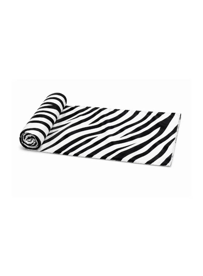 Mintra Beach Towel XL 175 x 105 cm – Fast Drying Lightweight Microfiber Beach Towel, Oversized Sand-Free Travel Towel for Beach, Pool, Gym & Vacation Zebra - Image 1