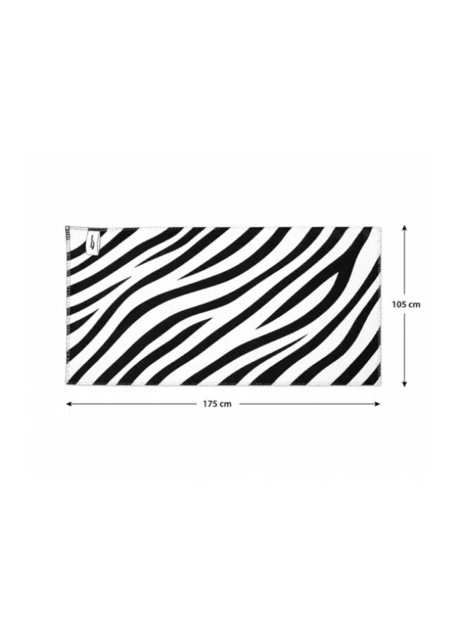 Mintra Beach Towel XL 175 x 105 cm – Fast Drying Lightweight Microfiber Beach Towel, Oversized Sand-Free Travel Towel for Beach, Pool, Gym & Vacation Zebra - Image 2