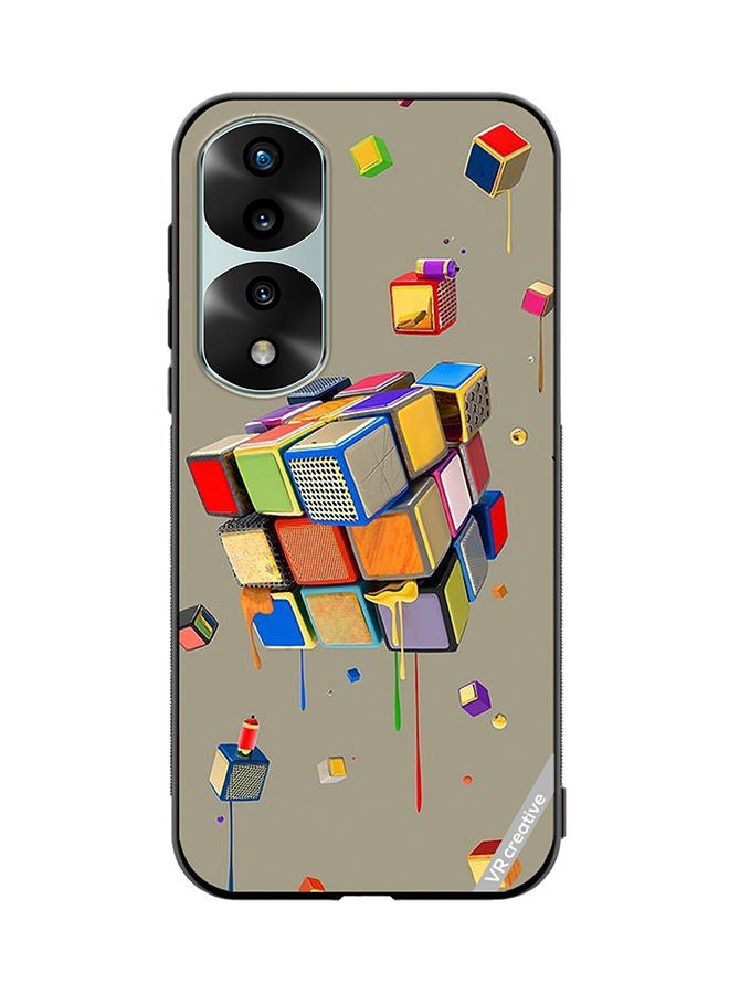VR CREATIVE Protective Case Cover For Honor 70 Pro plus Dice Design Multicolour - Image 1