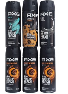 Axe Axe Spray Deodorant Set Of 6 Different Fragrance Packs 150ml ×6 