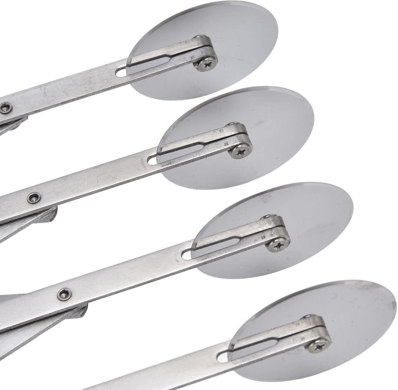 klarako Pastry Cutter Wheel, Pizza Roller Multifunctional Use Time Saving Safe Accurate Cutting Adjustable Distance for Cake for Pizza for Biscuits(5 rounds) - Image 5