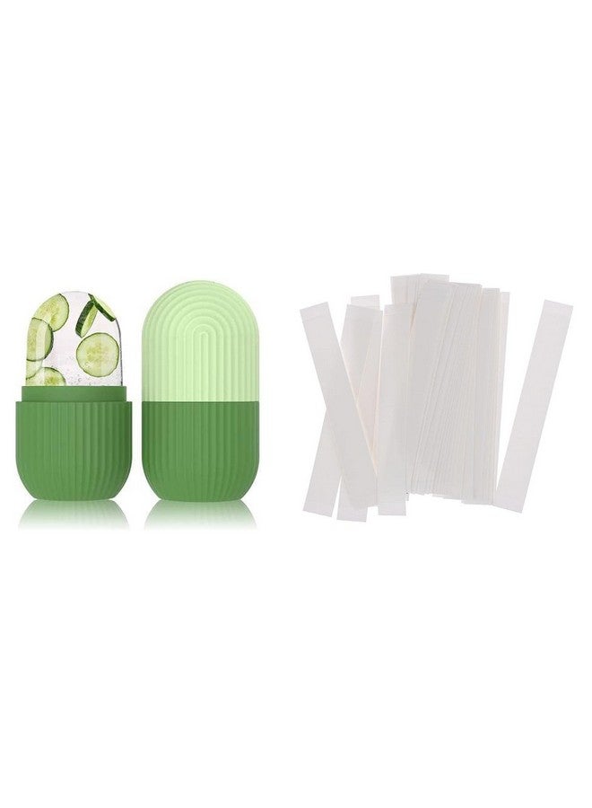 Best Beauty Combo Face Ice roller Disposable Double Sided Transparent Clear Medical Tape for Lingerie | Waterproof Anti-Skid Tape and Beauty Eye Reusable Face Rollers Facial Roller Box - Image 1