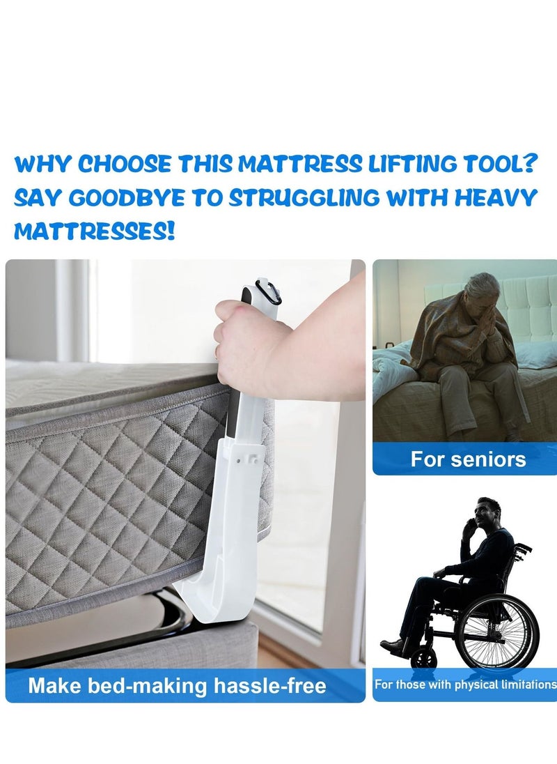 SYOSI - Mattress Lifting Tool, Ergonomic Under Mattress Wedge Elevator Riser for Changing Sheets Mattress Lifter Tool | Bed Made Easy Mattress Lifter | Bed Making Tool - Image 1