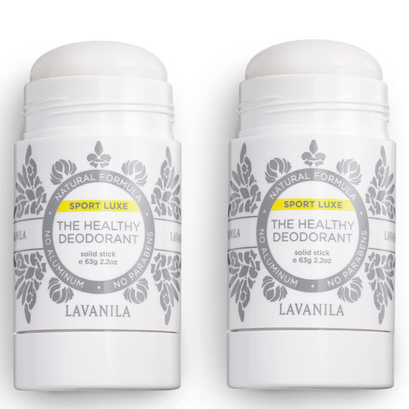 Lavanila Sport Luxe (2-Pack) Aluminum-Free Solid Stick Deodorant for Men & Women - Vegan, Clean, and Natural (2.2 Ounce Each) - Image 2