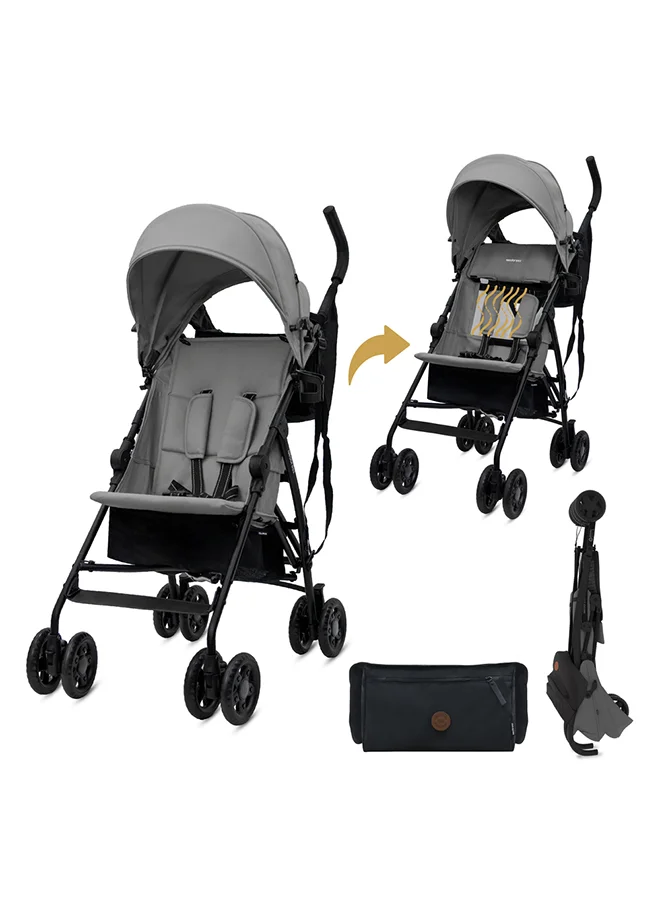 نيوبريز عربة أطفال نيوبيز كليما خفيفة الوزن وقابلة للطي للسفر، مظلة مقاومة للماء بعامل حماية  +، مناسبة من  أشهر إلى  سنوات، تتحمل حتى  كجم، ضمان  سنوات، مع حامل أكواب ومنظم صغير وحزام حمل