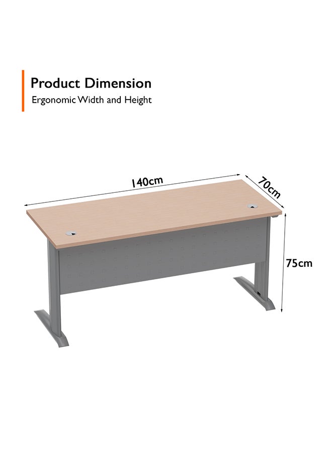 Mahmayi - Stazion 1210 Modern Office Desk Oak - Image 1