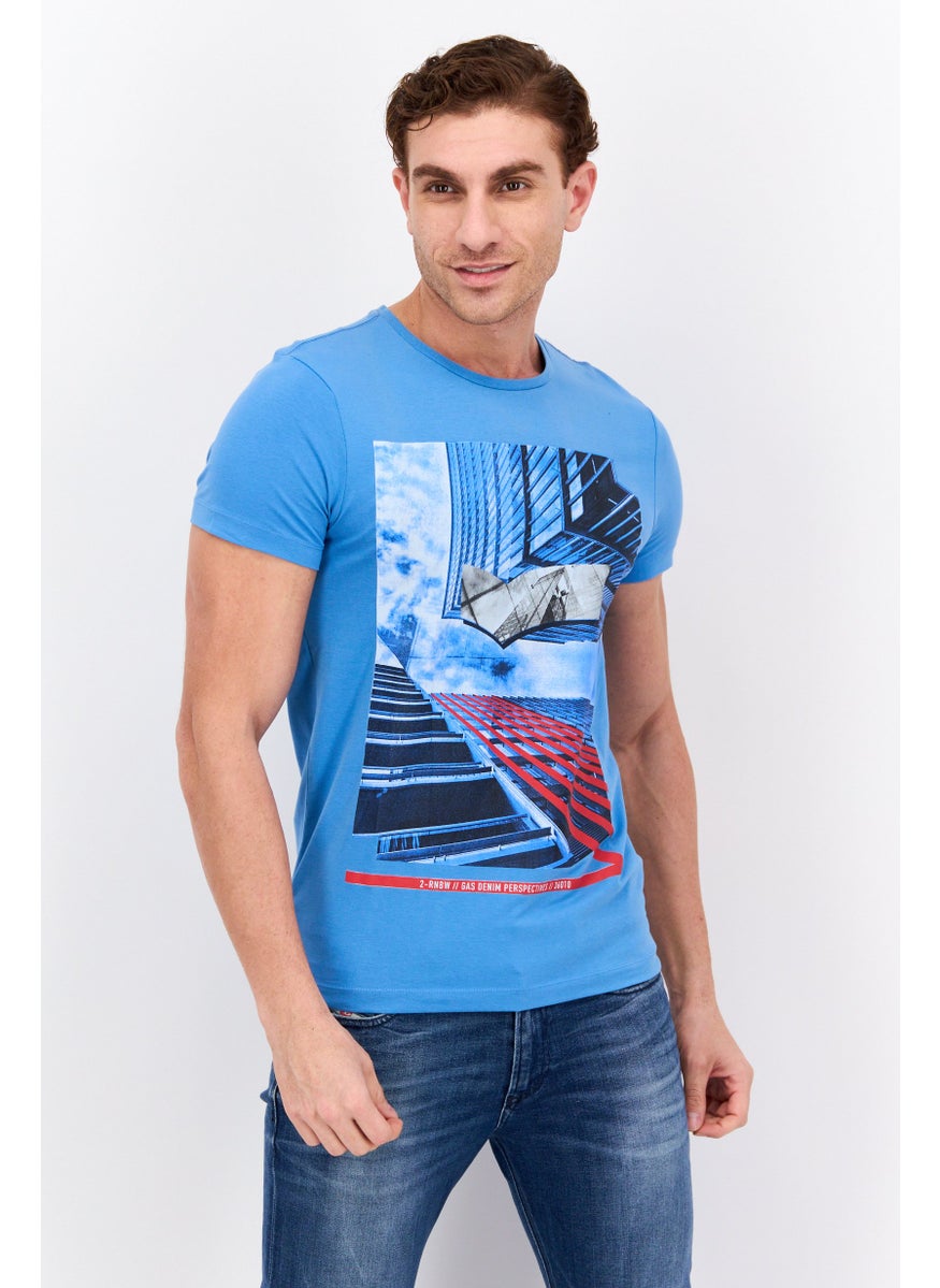 Men Crew Neck Short Sleeves Graphic Print T-Shirt, Blue Combo - pzsku/ZE4647BA978A5CA86890CZ/45/_/1737642101/01187c5f-60ed-4aa1-82be-c68e4bf3ffa5