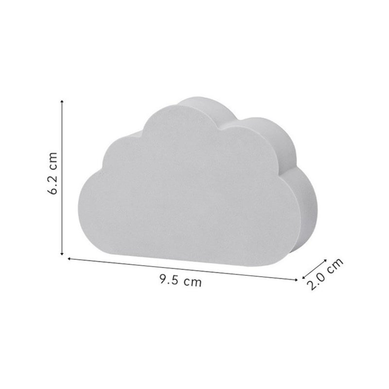 Cloud Shaped PVA Sponge For Sink Cleaning Gray 6 2x9 5x2cm Kitchen Bathroom Stain Remover - Image 3