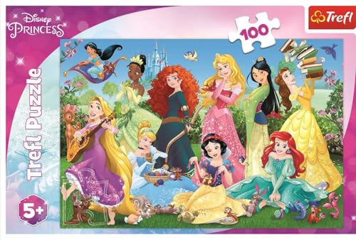 Trefl 16417 Charming Princesses 100 Pieces Jigsaw Puzzles for Kids - Image 1