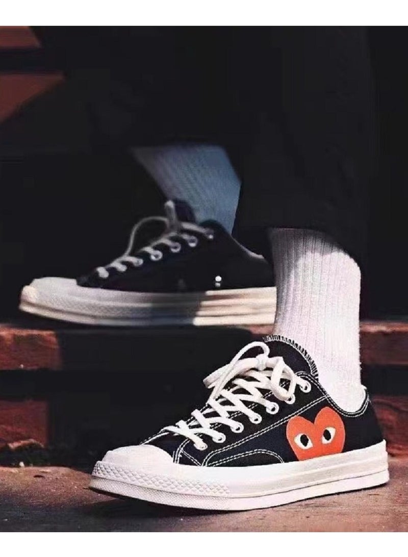 CONVERSE CDG x CONVERSE 1970s Chuck Taylor All-Star Oxygen Play Shoes Black For Men/Women/Students - Image 4