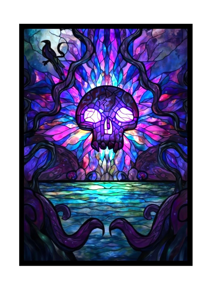 Katomula 100 MTG Card Sleeves with 100 Inner Sleeves, Textured Back Art Sleeve, Fit Standard Size Cards - Swamp - Image 1