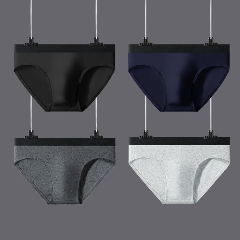 Mens Cotton Briefs Solid Breathable Underpants 5049  - Image 4