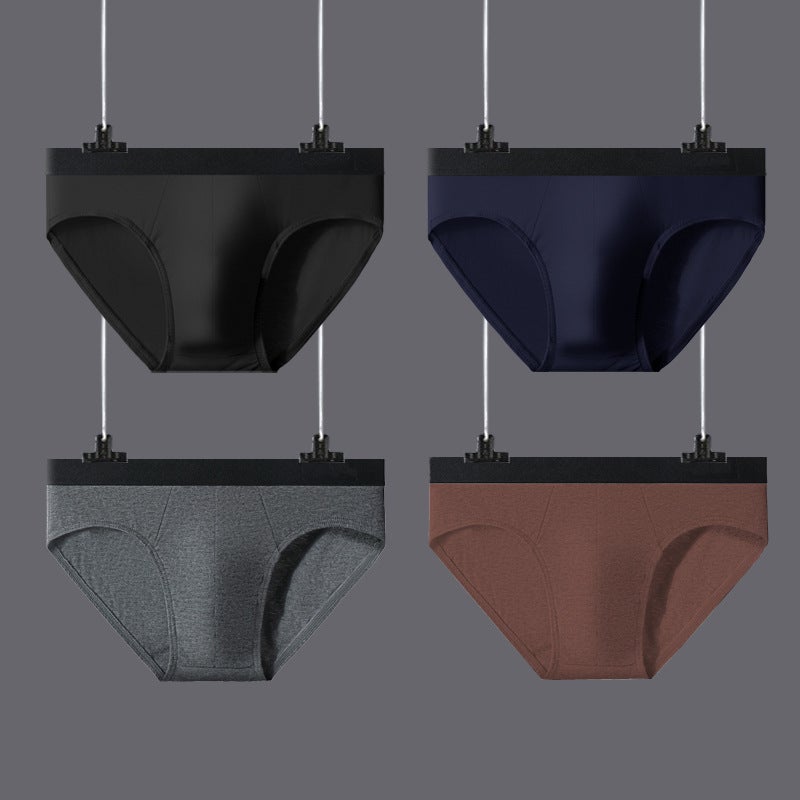 Mens Cotton Briefs Solid Breathable Underpants 5049  - Image 5