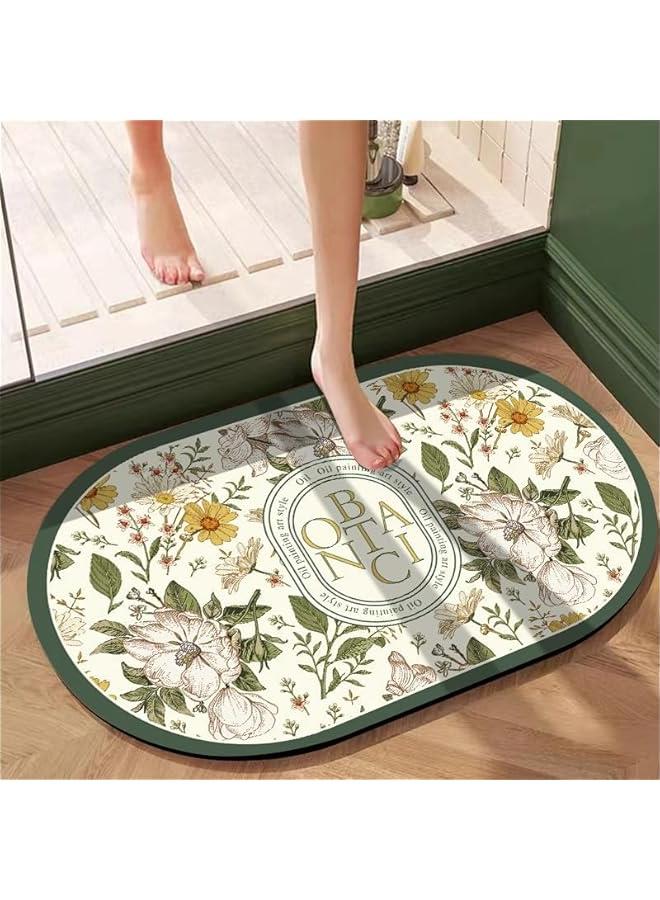 HOOKOR Non-Slip Bath Mat, Bathroom Mat- Quick-Drying, Highly Absorbent Floor Mats - Durable & Machine Washable for Shower, Tub, Toilet & Bathroom Floors,60x40cm (1 Pack) - Image 2