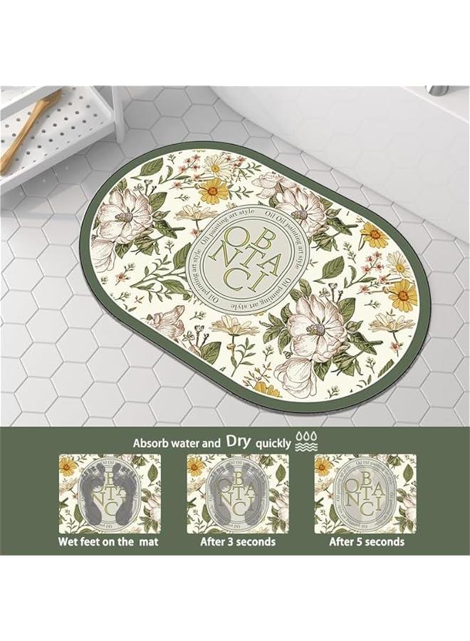 HOOKOR Non-Slip Bath Mat, Bathroom Mat- Quick-Drying, Highly Absorbent Floor Mats - Durable & Machine Washable for Shower, Tub, Toilet & Bathroom Floors,60x40cm (1 Pack) - Image 5