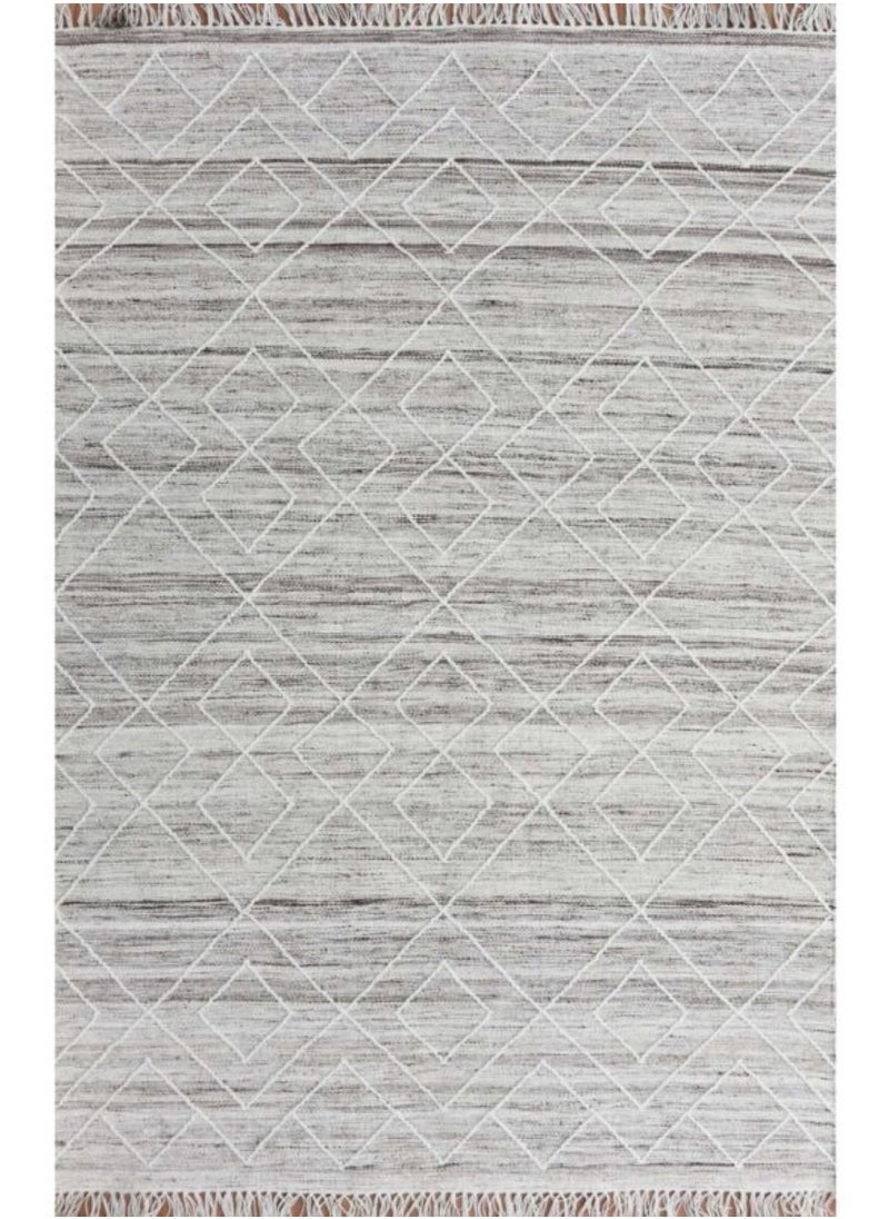 AURUM HOME - AH049D Hand Woven Modern Carpets & Area Rug  Indoor Living Dining Bedroom Room and Gallery Wool, Rectangle - Image 1