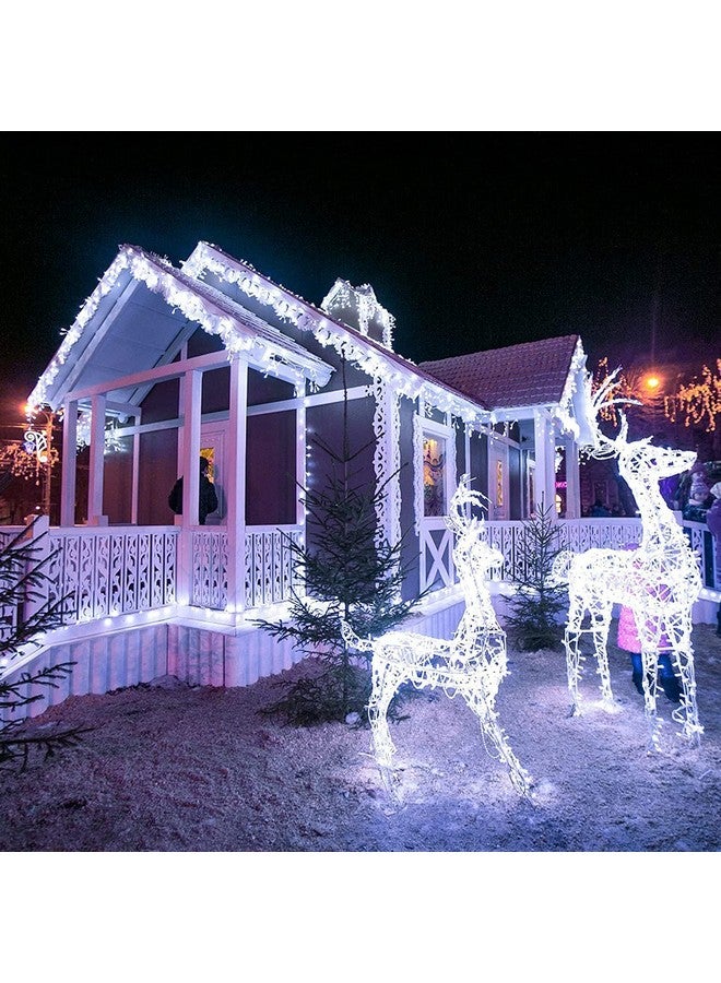 الجستو سلسلة أضواء LED متسلسلة بطول 20 متر من Gesto - سلك نحاسي مقاوم للماء بمقبس تيار متردد - أضواء بيضاء لتزيين المنزل | إضاءة خيالية لتزيين ديوالي، أضواء للشرفة الخارجية، الكريسماس - (أبيض | عبوة من قطعة واحدة) - Image 5