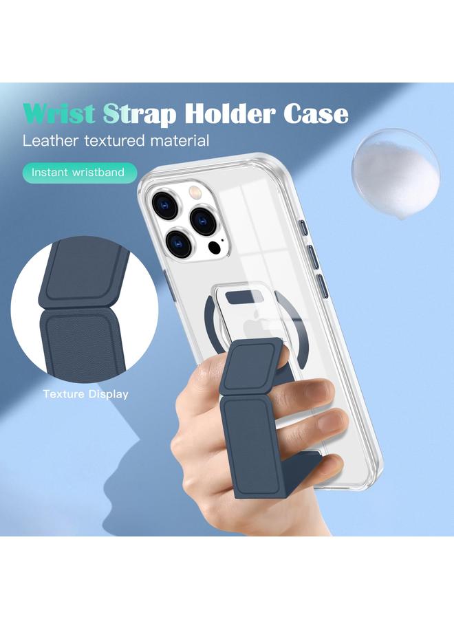 S-TOP Case For iPhone 15 Clear Wristband Holder MagSafe Phone Case - Image 5