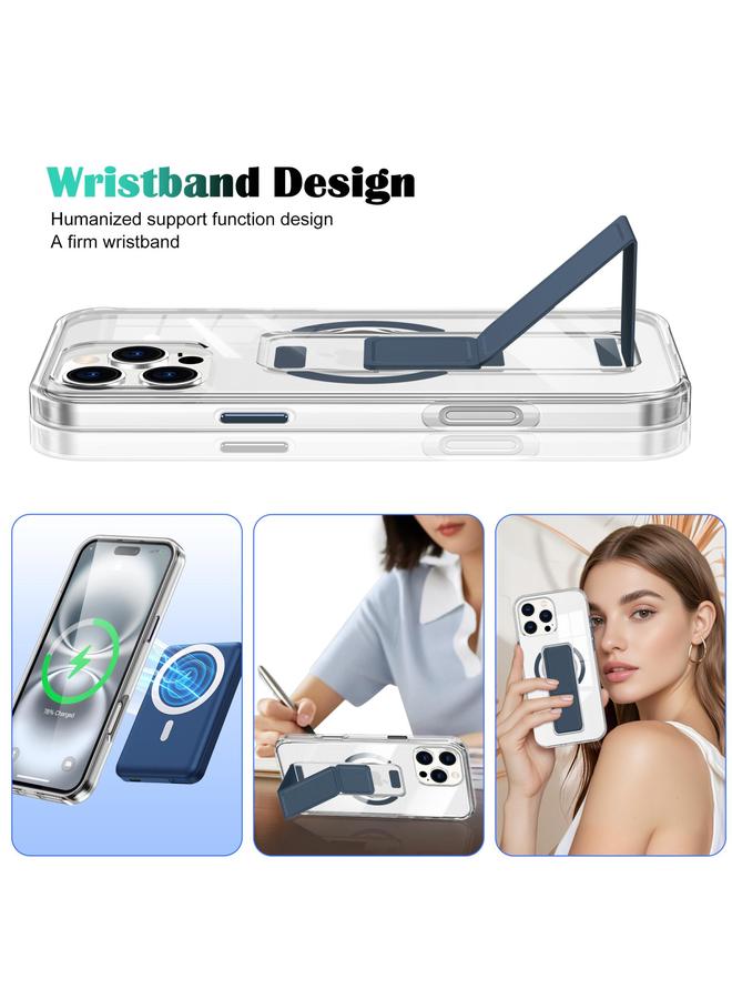 S-TOP Case For iPhone 15 Clear Wristband Holder MagSafe Phone Case - Image 2