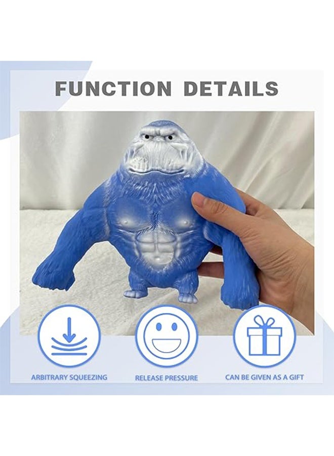 2 حزمة Squishy القرد فك الضغط وضغط الإجهاد لعبة ، دمى تخفيف الإجهاد ، ممتدة الغراء الرمال مملوءة المطاط غوريلا Squishy لعب للأطفال والكبار - Image 3