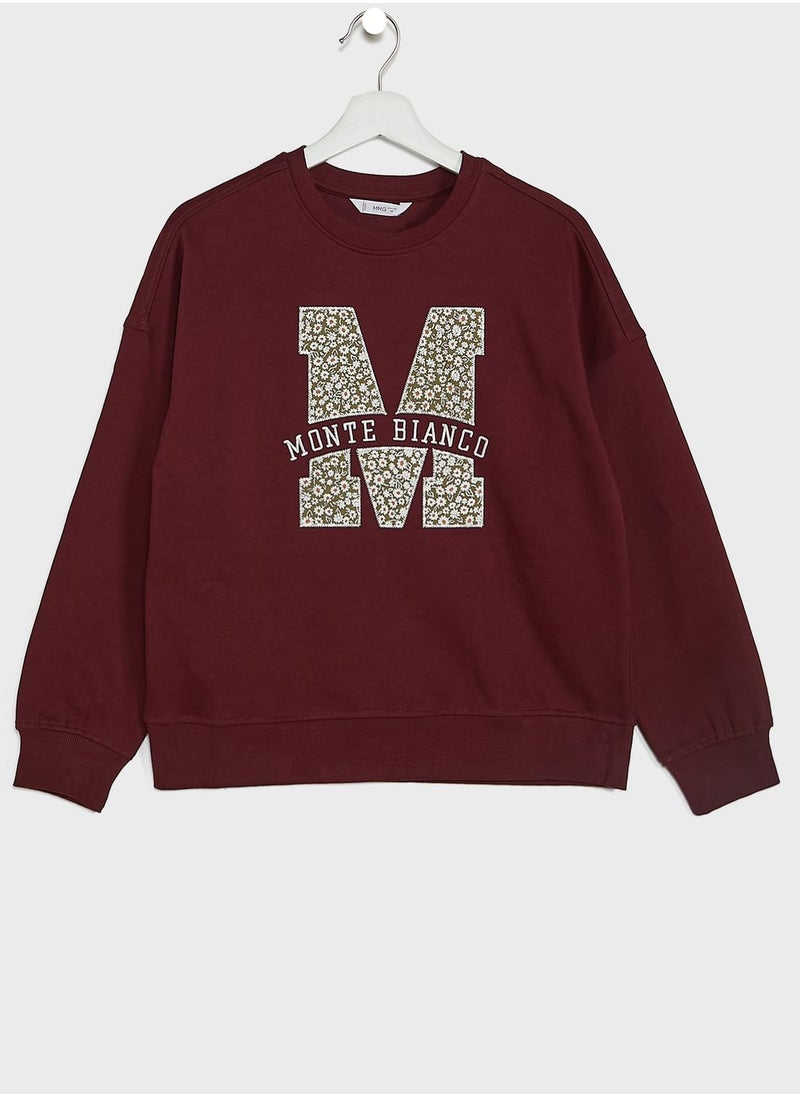 MANGO - Kids Monte Blanco Sweatshirt - Image 1