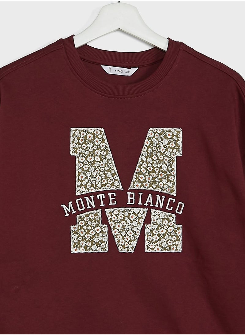 MANGO - Kids Monte Blanco Sweatshirt - Image 1