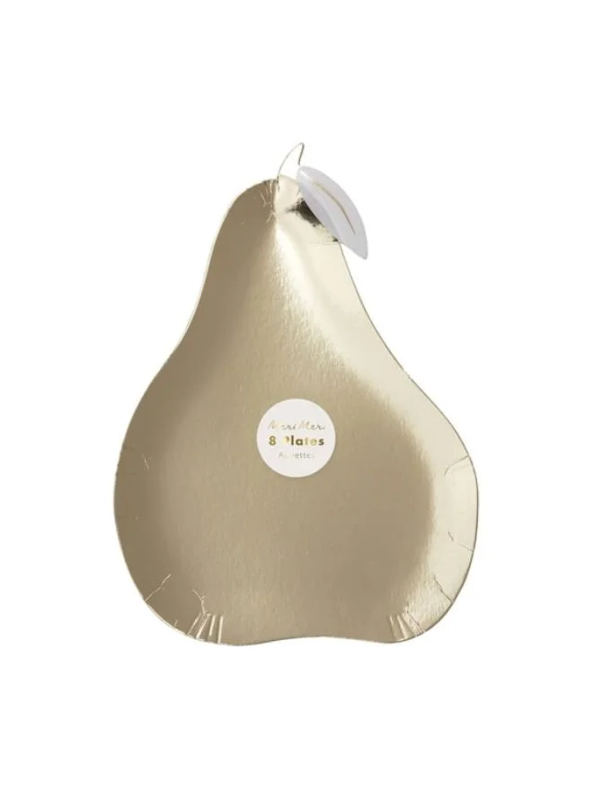 Meri Meri Gold Pear Plate