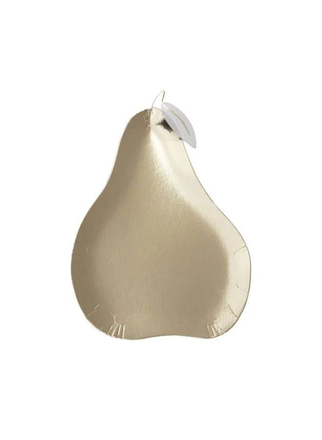 Meri Meri Gold Pear Plate