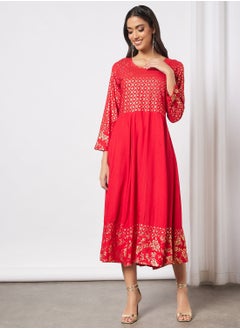 Elegant Printed Jalabiya