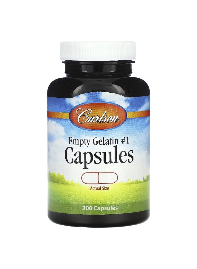 Carlson Carlson, Empty Gelatin Capsules #1, 200 Capsules  - Image 1