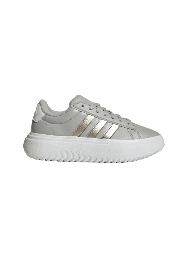 اديداس adidas Grand Court Platform Grey Sportwear Shoes 3.5