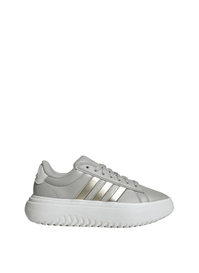 اديداس adidas Grand Court Platform Grey Sportwear Shoes 3.5