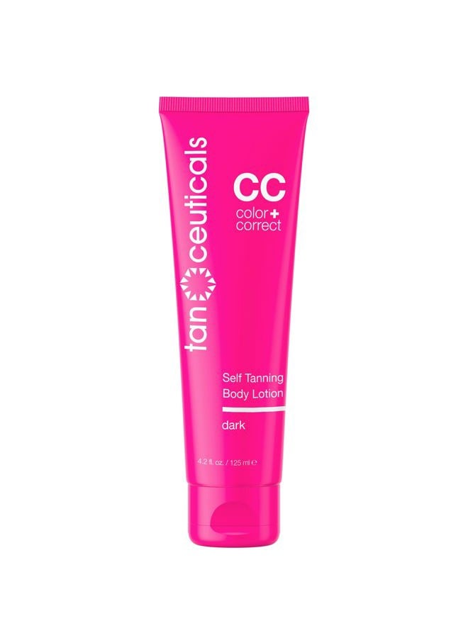 Tanceuticals Self Tanner - Dark Self Tanning Lotion for Body - Gives Natural Looking & Long Lasting Sunless Tan – Quick Fake Tan, Bronze Glow - Fresh Coconut Scent & Healthy Ingredients (Dark) - Image 1