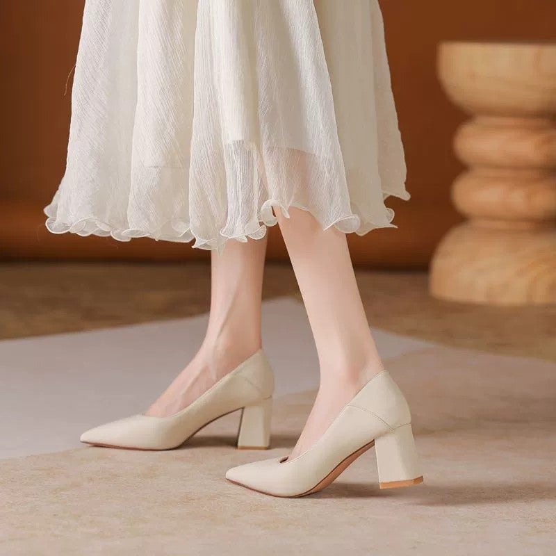 Pumps Casual Cream Breathable Women's Shoes - Image 2