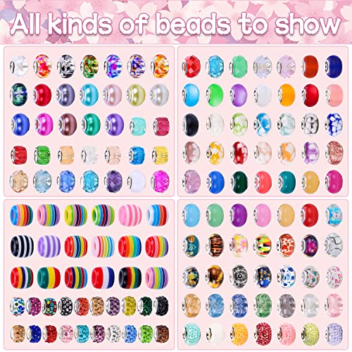 AIPRIDY 192 Pieces Large Hole Fairy Wand Garden Beads, Assorted European Craft Beads Mixed Color Lampwork Spacer Beads,European Large Hole Beads for DIY Jewelry Making Supplies (12 Style) - Image 2