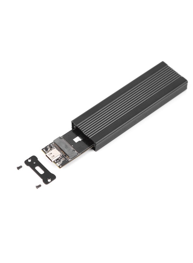 Private Model M.2 NVMe/NGFF Dual Protocol Solid State Hard Disk Box Type-c3.1 SSD Mobile Hard Disk Box-Color:Nvme Protocol Black 20gb  - Image 1
