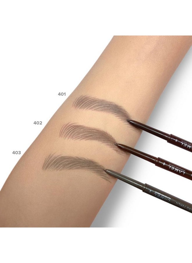 LAMEL - Insta Micro Brow Pencil Ultrafine, Waterproof, Easytouse, Precision, Longlasting, Smudgeproof Formula For Defined Brows 0.12G (0.004Oz) - Image 1