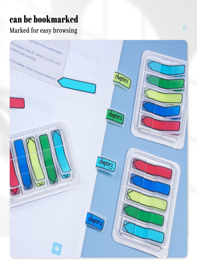 Golcellia 3 X 300 Tablets, Transparent Sticky Notes, Page Markers, Book Tabs, Sticky Note Tabs, Sticky Tabs, Page Tabs, Label Stickers, Arrow Flags, Pop-up Page Flags - Image 5